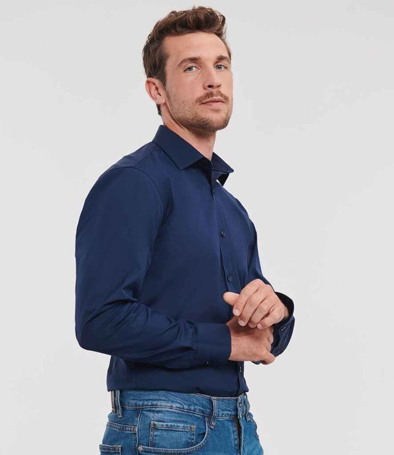 Russell Athletic Collection Long Sleeve Ultimate Stretch Shirt