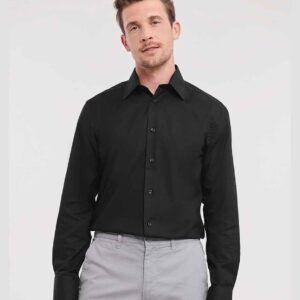 Russell Athletic Collection Long Sleeve Tailored Oxford Shirt