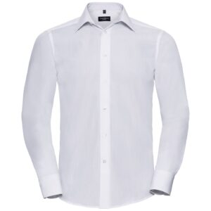 Russell Athletic Collection Long Sleeve Tailored Poplin Shirt