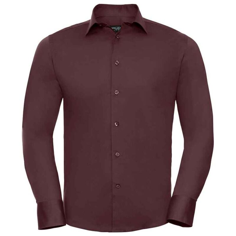 Russell Athletic Collection Long Sleeve Easy Care Fitted Shirt