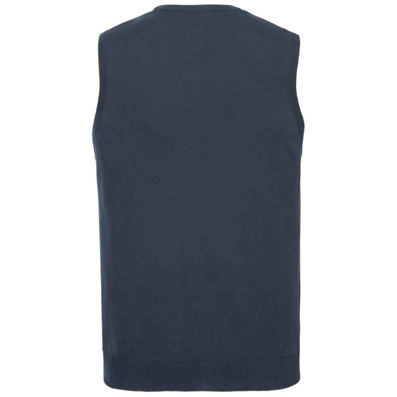 Russell Athletic Collection Sleeveless Cotton Acrylic V Neck Sweater