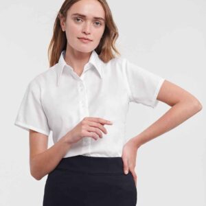 Russell Athletic Collection Ladies Short Sleeve Ultimate Non-Iron Shirt