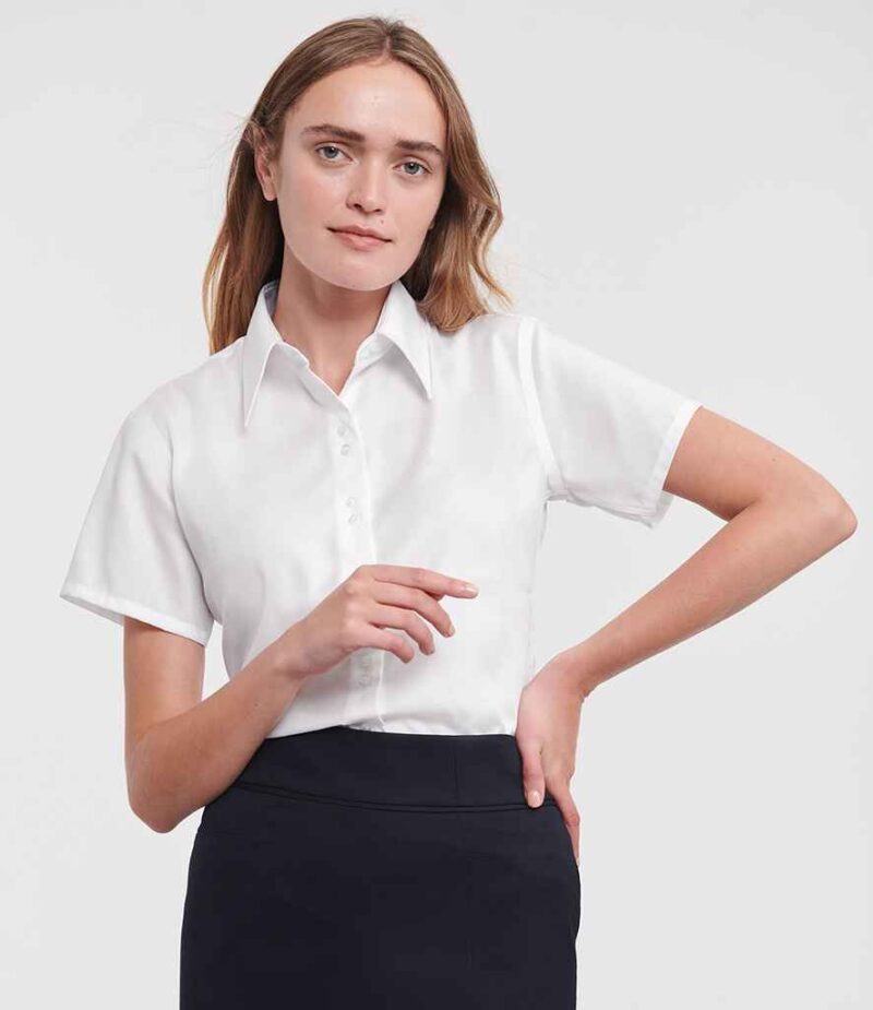 Russell Athletic Collection Ladies Short Sleeve Ultimate Non-Iron Shirt