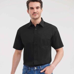 Russell Athletic Collection Short Sleeve Easy Care Poplin Shirt
