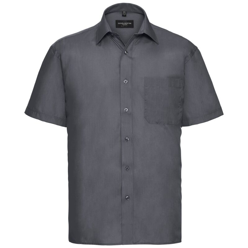 Russell Athletic Collection Short Sleeve Easy Care Poplin Shirt