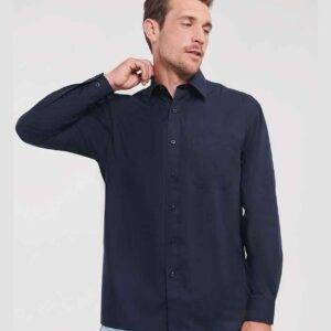 Russell Athletic Collection Long Sleeve Easy Care Poplin Shirt