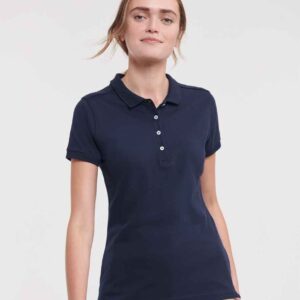 Russell Athletic Ladies Stretch Pique Polo Shirt