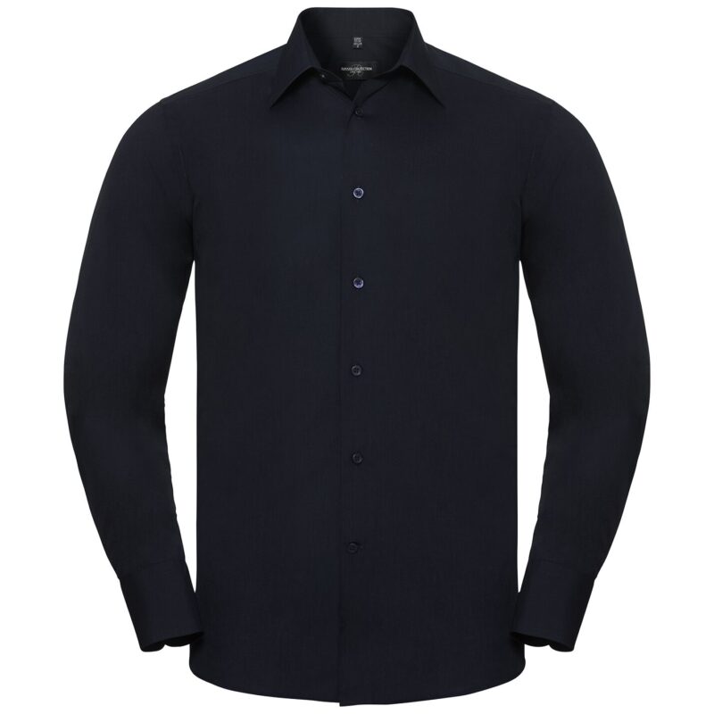 Russell Athletic Collection Long Sleeve Tailored Poplin Shirt