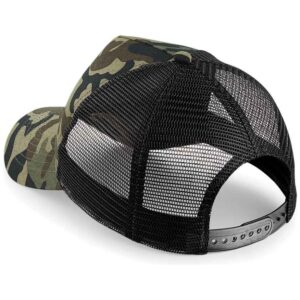 Beechfield Camo Snapback Trucker Cap