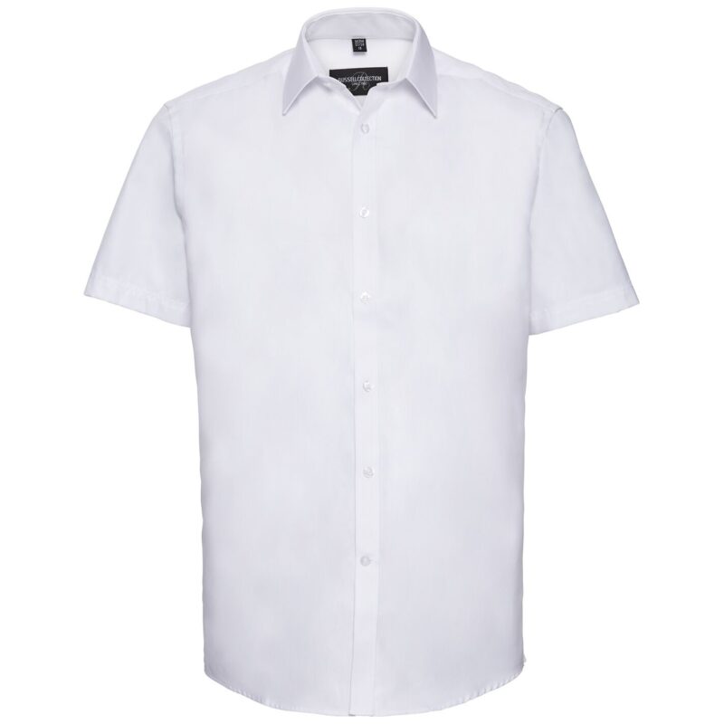 Russell Athletic Collection Short Sleeve Herringbone Shirt