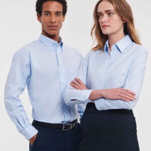 Russell Athletic Collection Long Sleeve Easy Care Oxford Shirt
