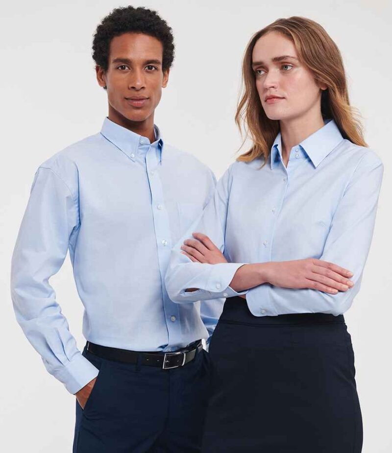 Russell Athletic Collection Long Sleeve Easy Care Oxford Shirt