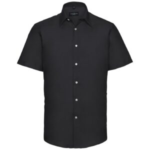Russell Athletic Collection Short Sleeve Tailored Oxford Shirt