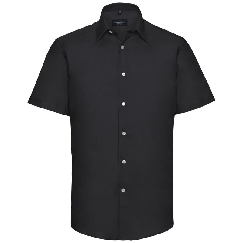 Russell Athletic Collection Short Sleeve Tailored Oxford Shirt