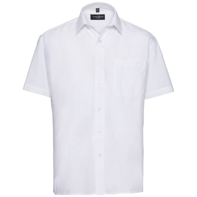 Russell Athletic Collection Short Sleeve Easy Care Poplin Shirt