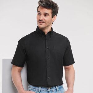 Russell Athletic Collection Short Sleeve Easy Care Oxford Shirt