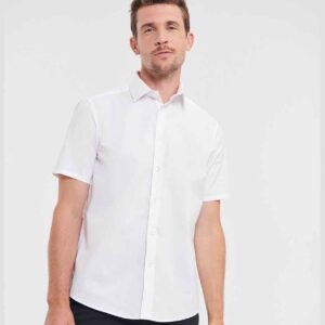 Russell Athletic Collection Short Sleeve Easy Care Fitted Shirt