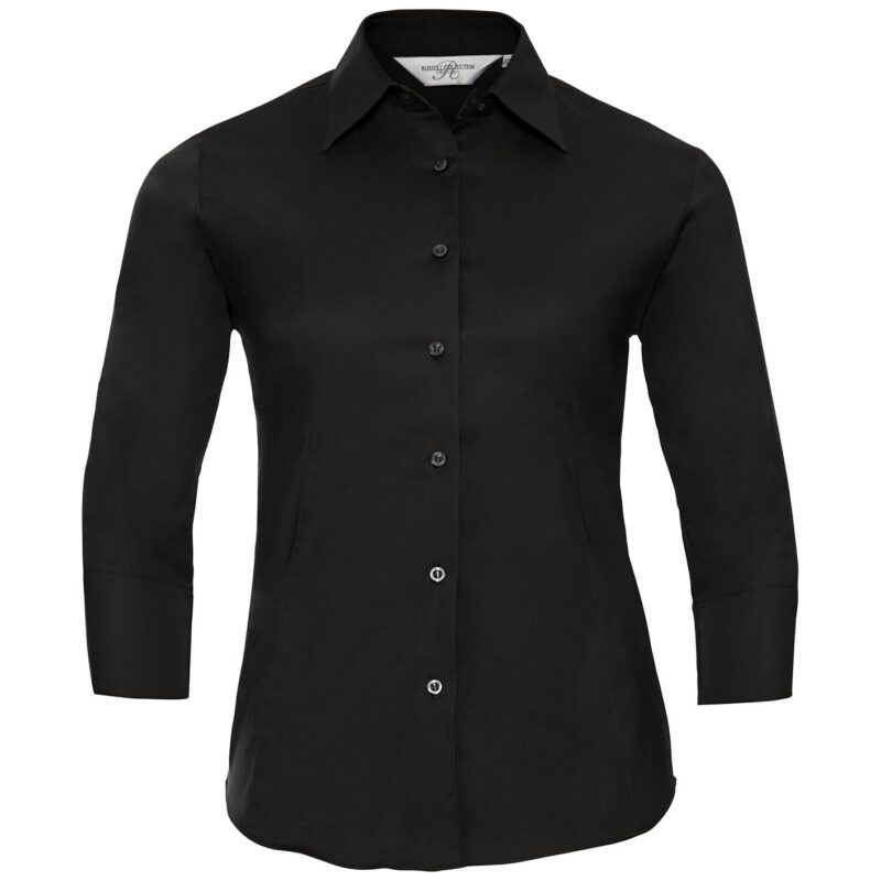 Russell Athletic Collection Ladies 3/4 Sleeve Easy Care Fitted Shirt