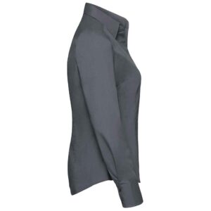 Russell Athletic Collection Ladies Long Sleeve Fitted Poplin Shirt