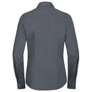 Russell Athletic Collection Ladies Long Sleeve Fitted Poplin Shirt