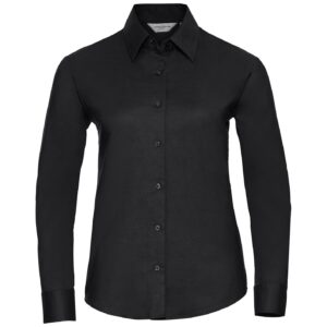 Russell Athletic Collection Ladies Long Sleeve Easy Care Oxford Shirt