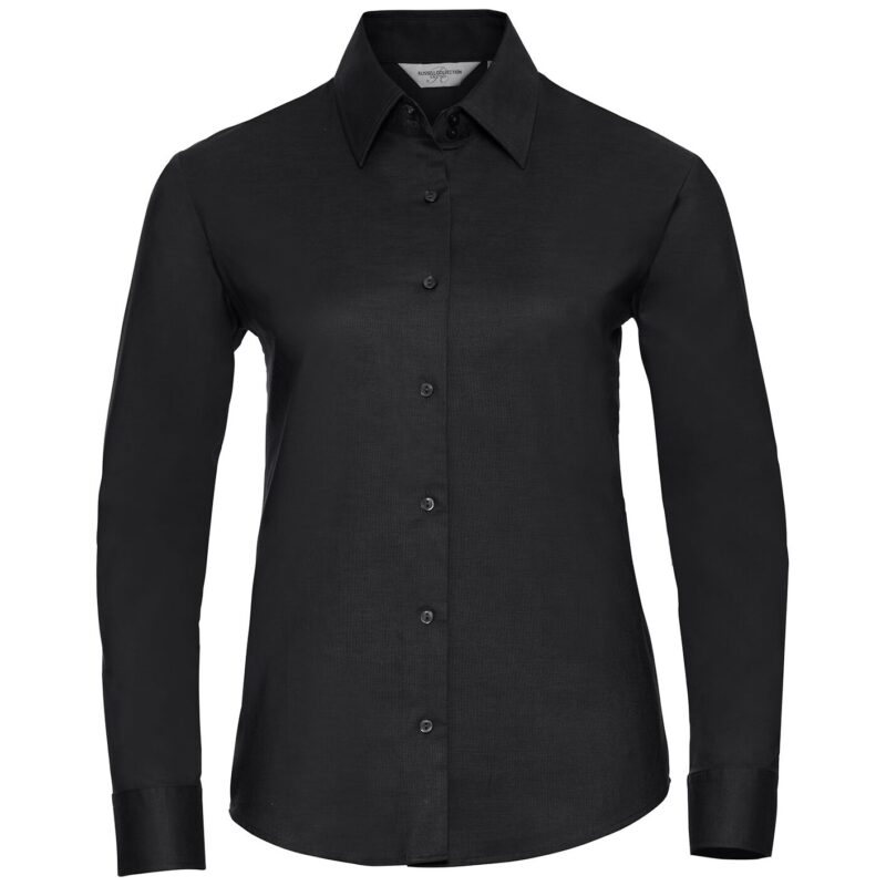 Russell Athletic Collection Ladies Long Sleeve Easy Care Oxford Shirt