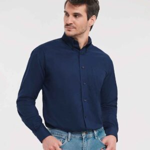 Russell Athletic Collection Long Sleeve Easy Care Oxford Shirt