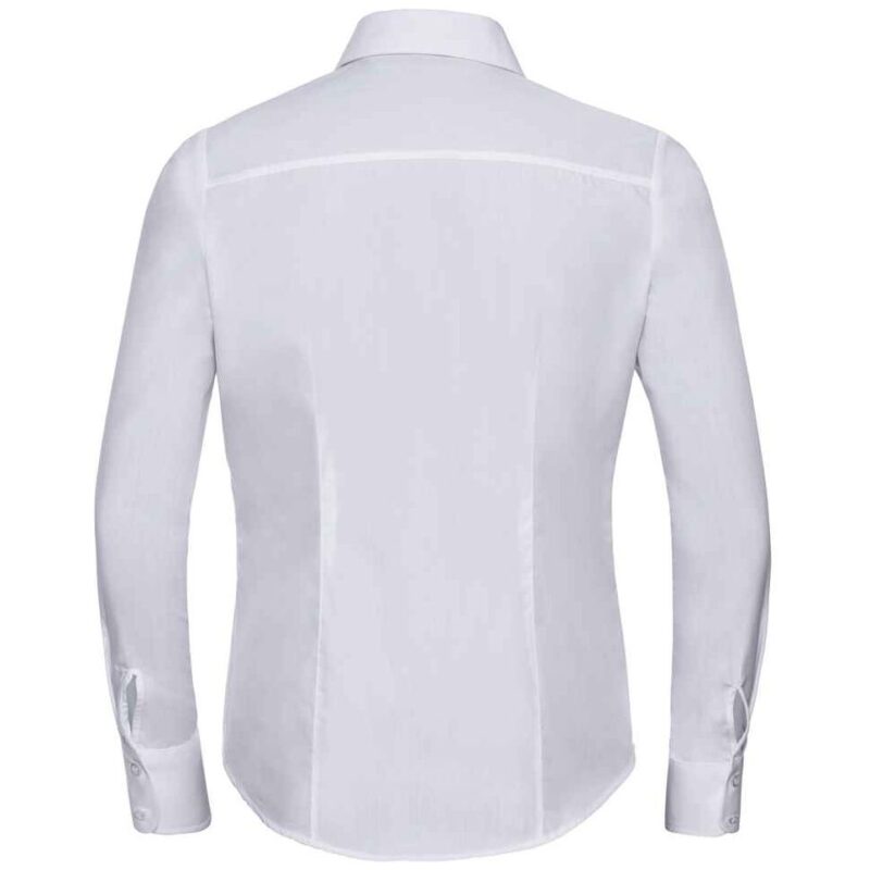 Russell Athletic Collection Ladies Long Sleeve Fitted Poplin Shirt