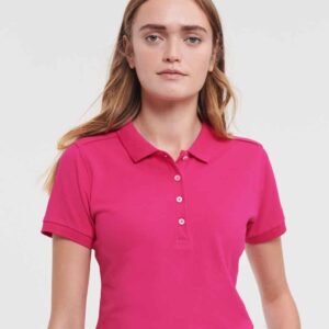 Russell Athletic Ladies Stretch Pique Polo Shirt