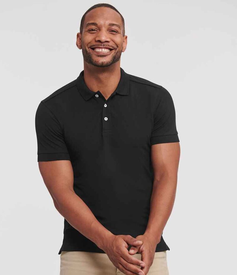 Russell Athletic Stretch Pique Polo Shirt
