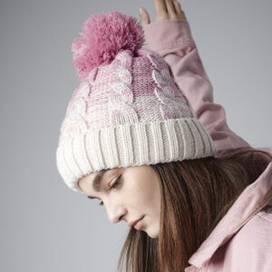 Beechfield Ombre Pom Pom Beanie