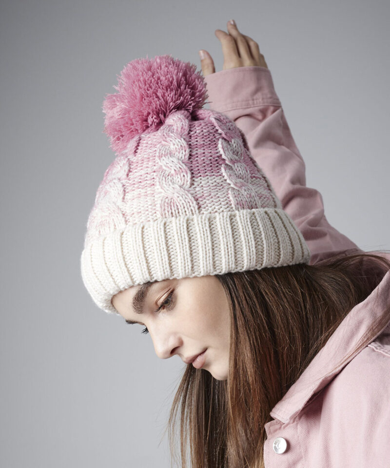 Beechfield Ombre Pom Pom Beanie