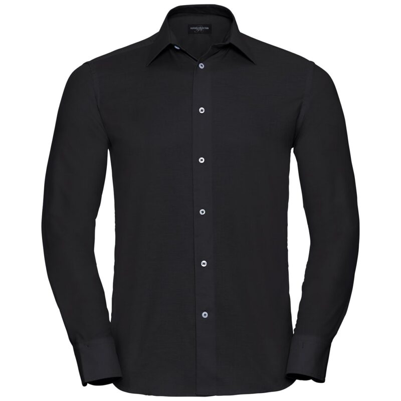 Russell Athletic Collection Long Sleeve Tailored Oxford Shirt