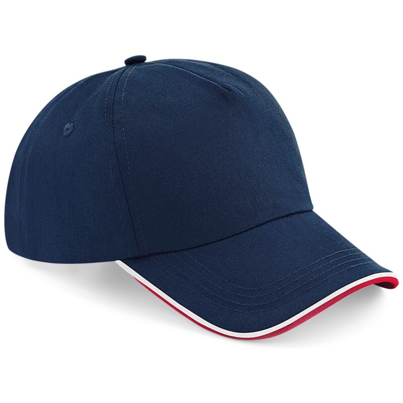 Beechfield Authentic Piped 5 Panel Cap