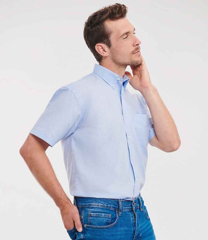 Russell Athletic Collection Short Sleeve Easy Care Oxford Shirt