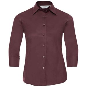 Russell Athletic Collection Ladies 3/4 Sleeve Easy Care Fitted Shirt