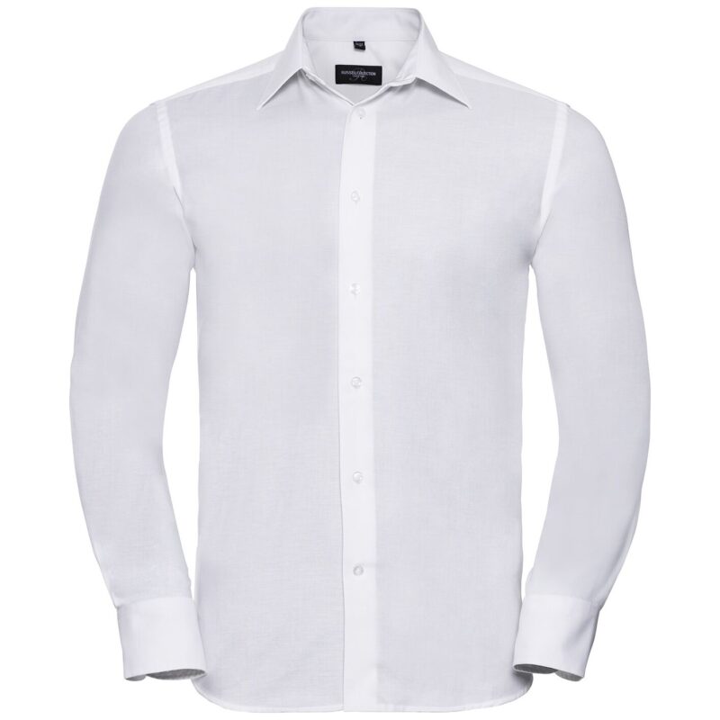 Russell Athletic Collection Long Sleeve Tailored Oxford Shirt