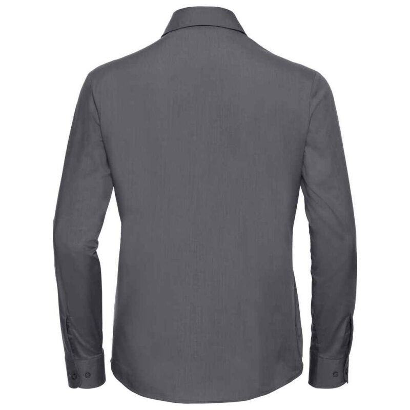 Russell Athletic Collection Ladies Long Sleeve Easy Care Poplin Shirt