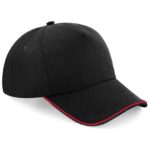 Beechfield Authentic Piped 5 Panel Cap
