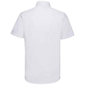 Russell Athletic Collection Short Sleeve Tailored Oxford Shirt