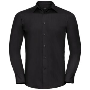 Russell Athletic Collection Long Sleeve Tailored Poplin Shirt