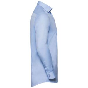 Russell Athletic Collection Long Sleeve Contrast Herringbone Shirt
