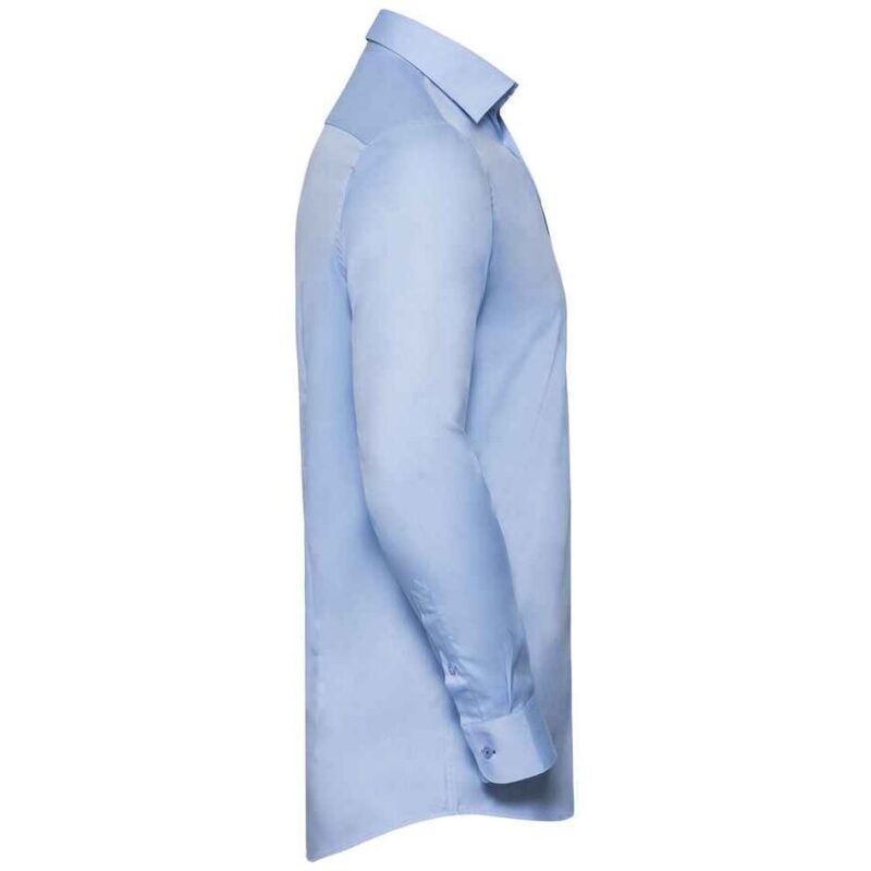 Russell Athletic Collection Long Sleeve Contrast Herringbone Shirt