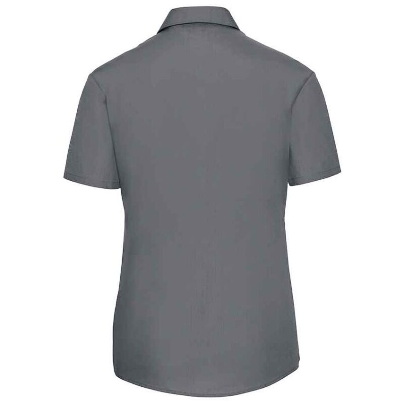 Russell Athletic Collection Ladies Short Sleeve Easy Care Poplin Shirt