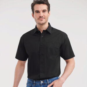 Russell Athletic Collection Short Sleeve Easy Care Poplin Shirt