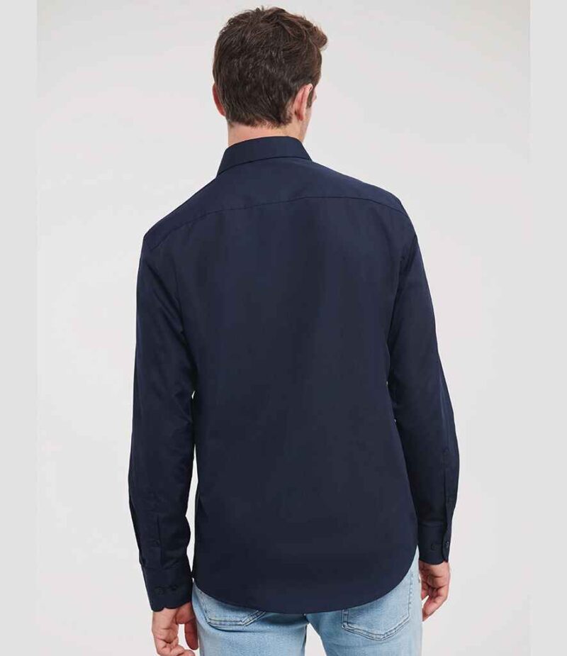 Russell Athletic Collection Long Sleeve Tailored Poplin Shirt