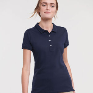 Russell Athletic Ladies Stretch Pique Polo Shirt