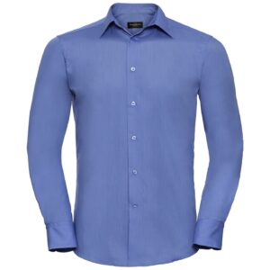 Russell Athletic Collection Long Sleeve Tailored Poplin Shirt