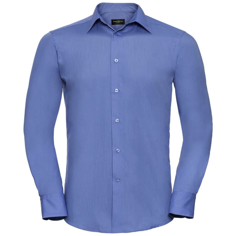 Russell Athletic Collection Long Sleeve Tailored Poplin Shirt
