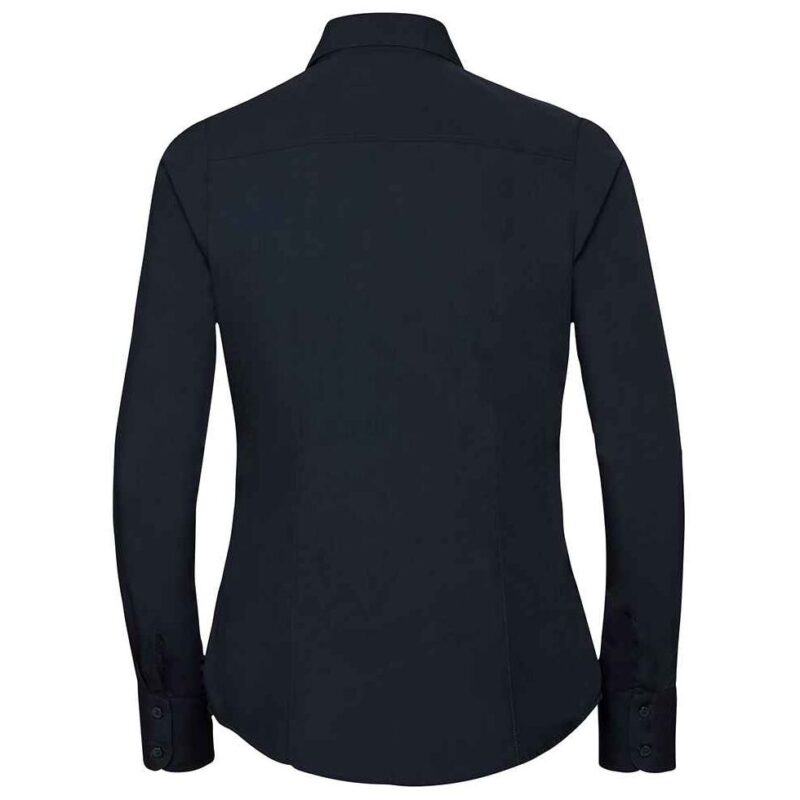 Russell Athletic Collection Ladies Long Sleeve Fitted Poplin Shirt